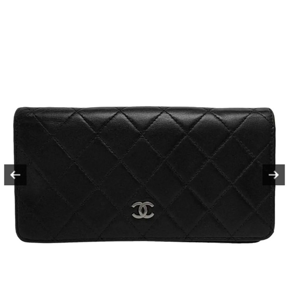 AUTHENTIC CHANEL Lambkin leather snap closure wallet. Great preown condition. - Picture 1 of 12